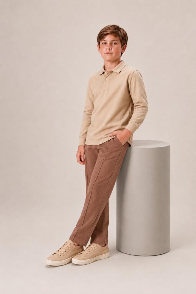 Calça estilo social tecido confort