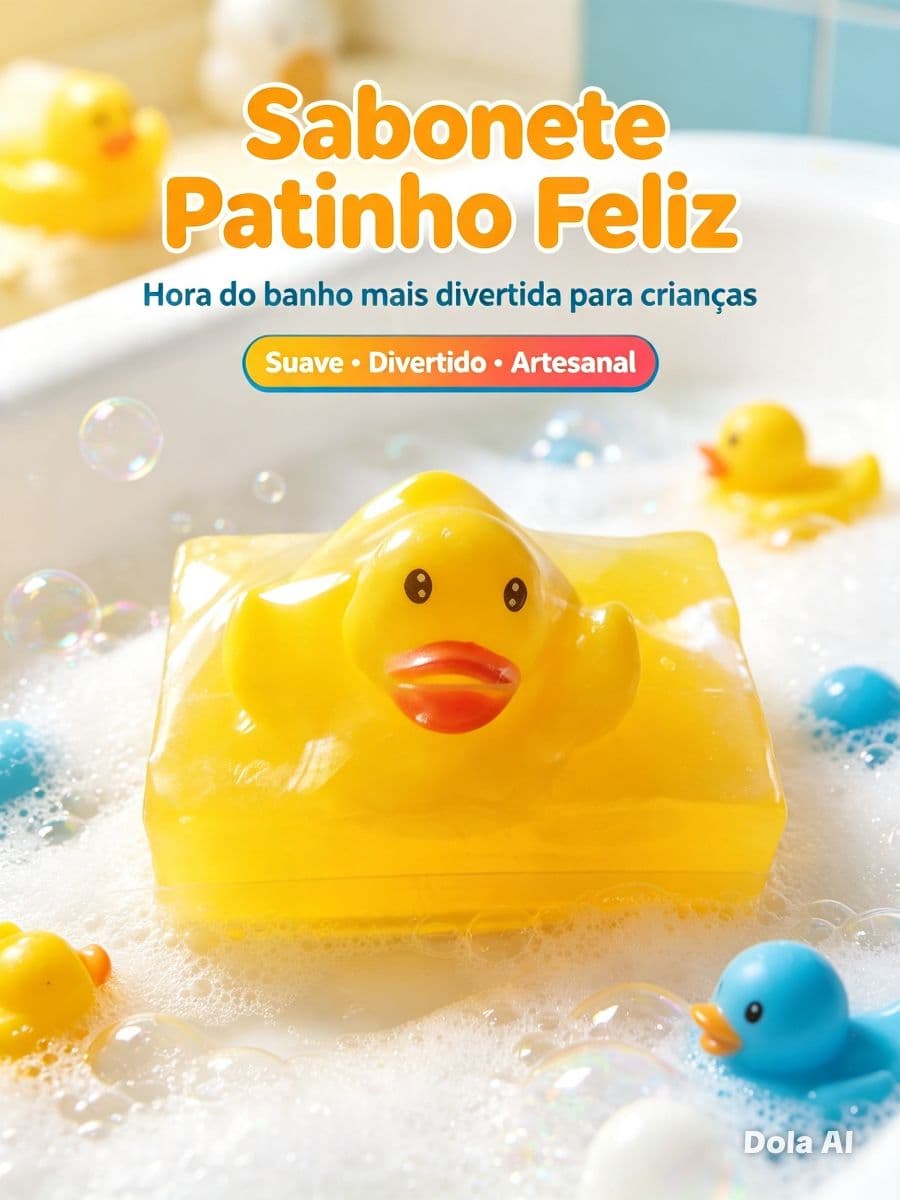 Sabonete artesanal Patinho feliz