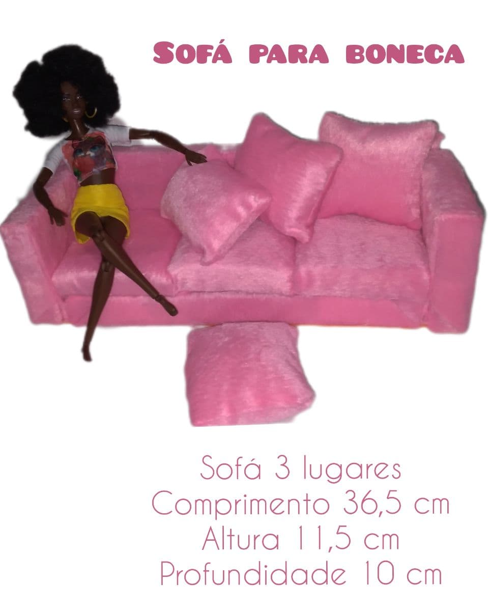 Sofá de luxo para boneca Barbie