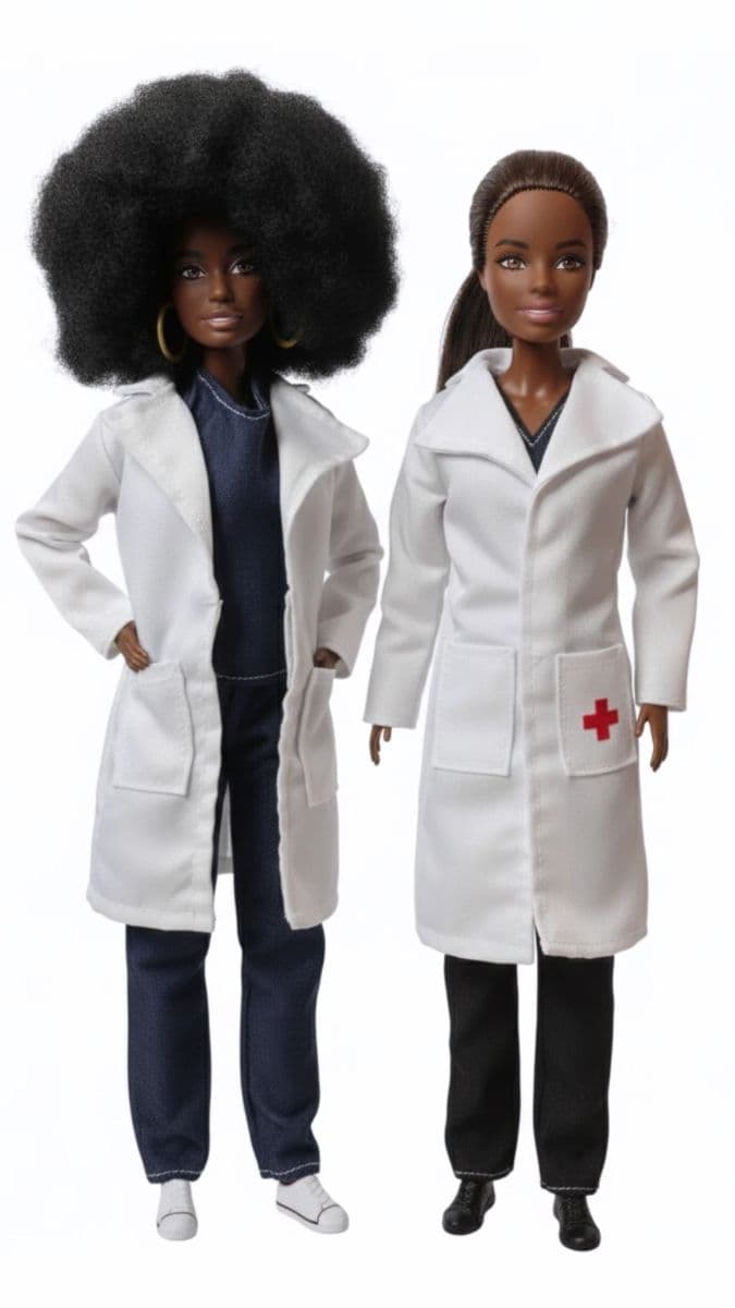 Jaleco de médico para Barbie