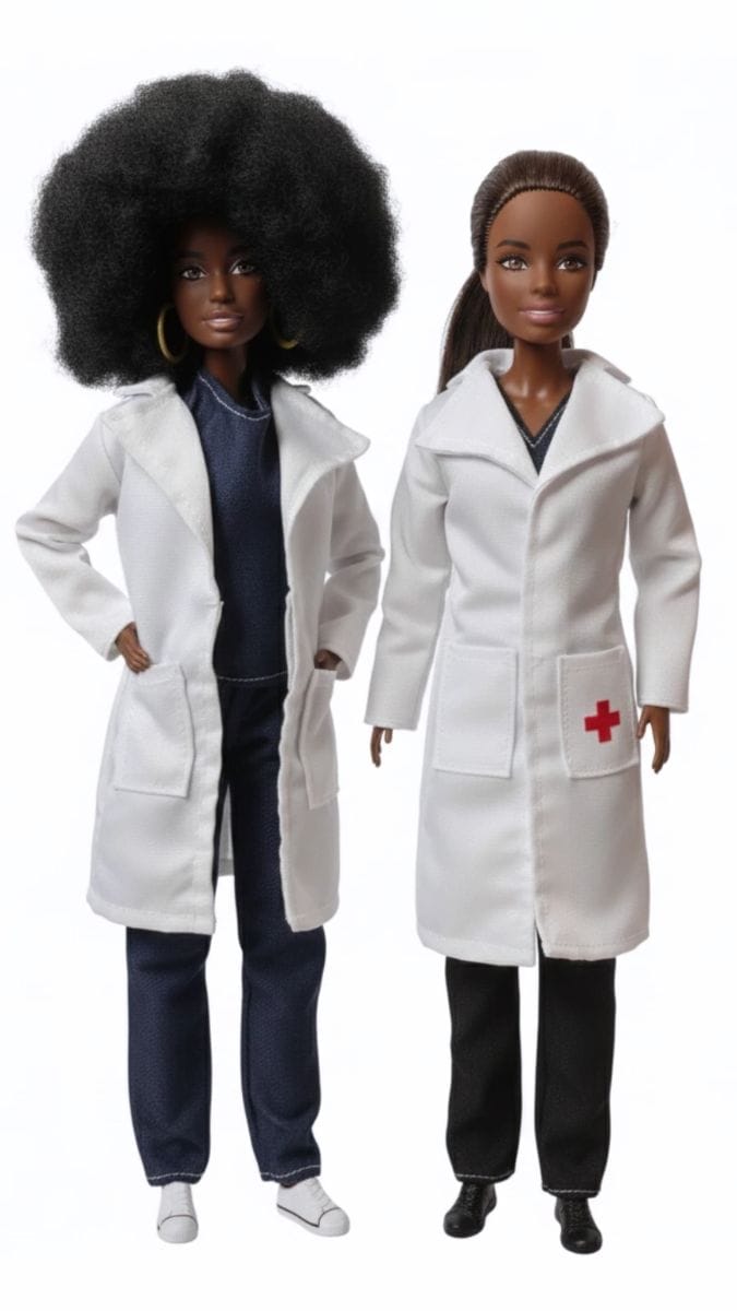 Jaleco de médico para Barbie