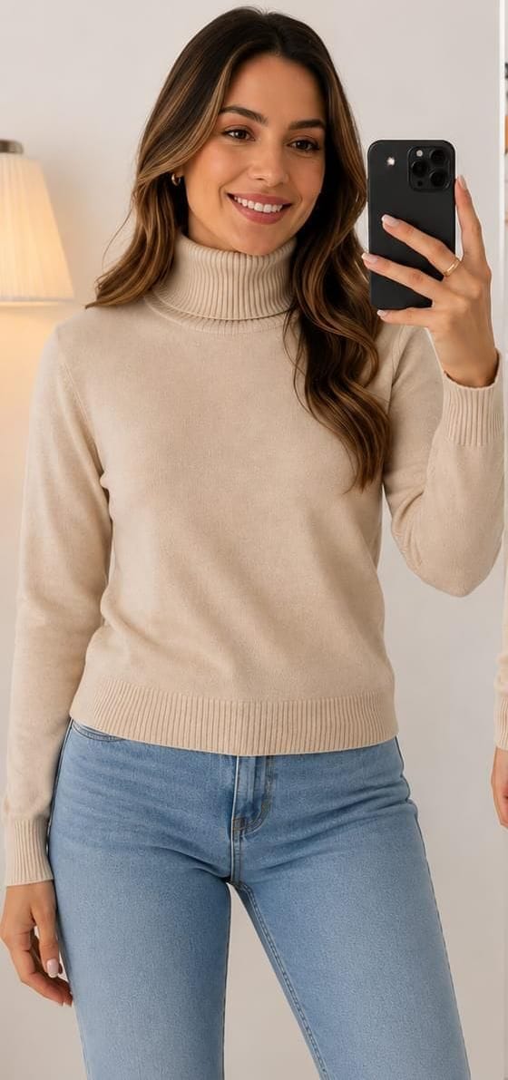 Blusa Gola Alta dupla cacharrel