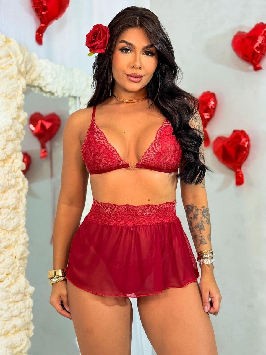 Conjunto Sensual - 4 peças