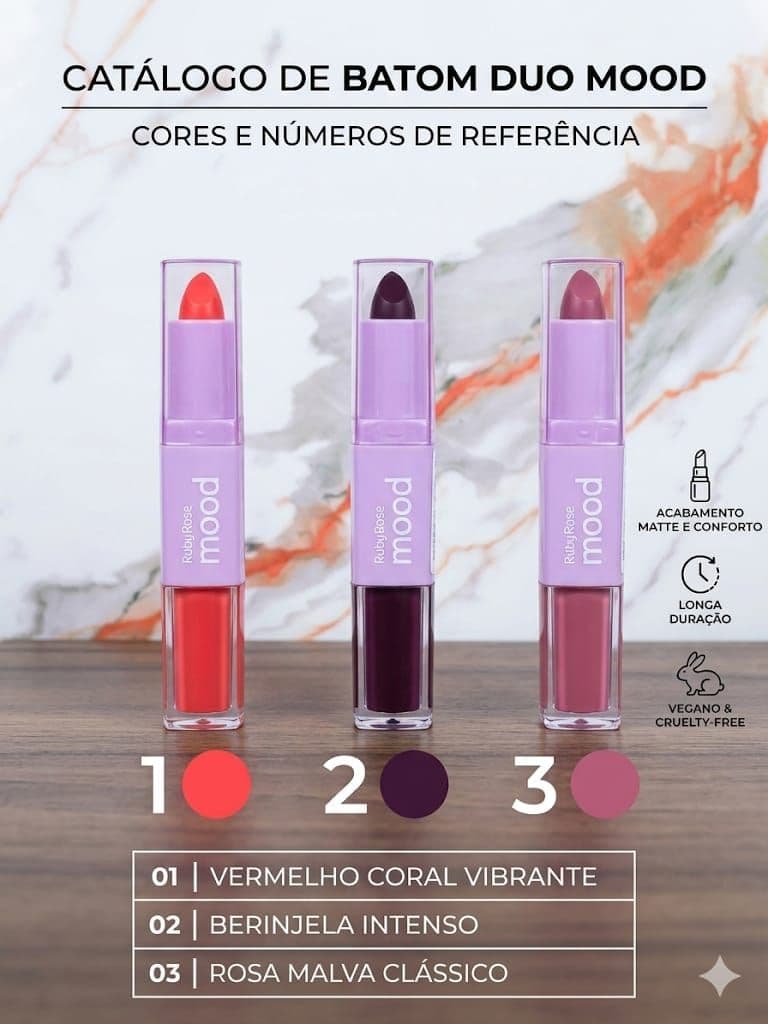 BATOM 2 EM 1 RUBY ROSE