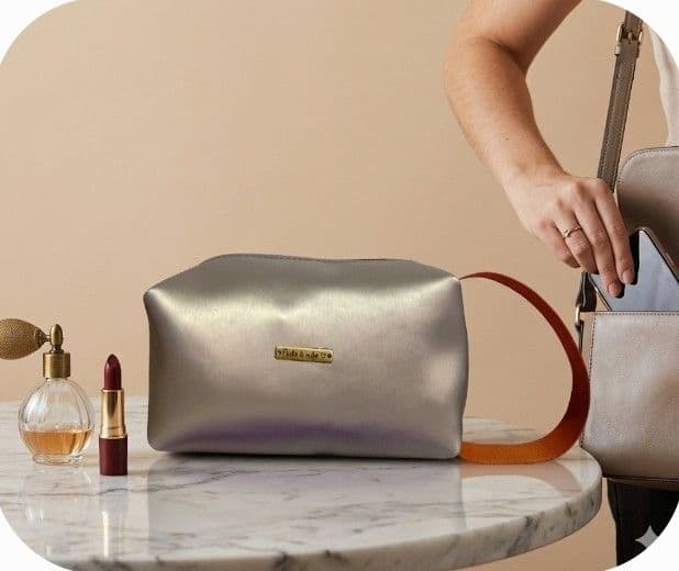 Necessaire Box, couro sintético