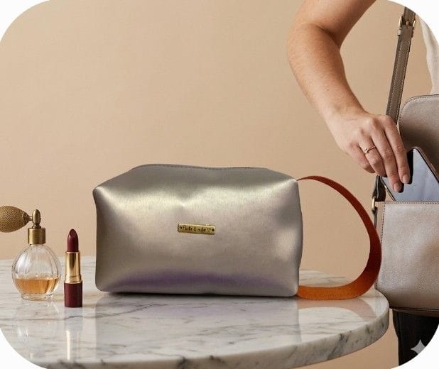 Necessaire Box, couro sintético