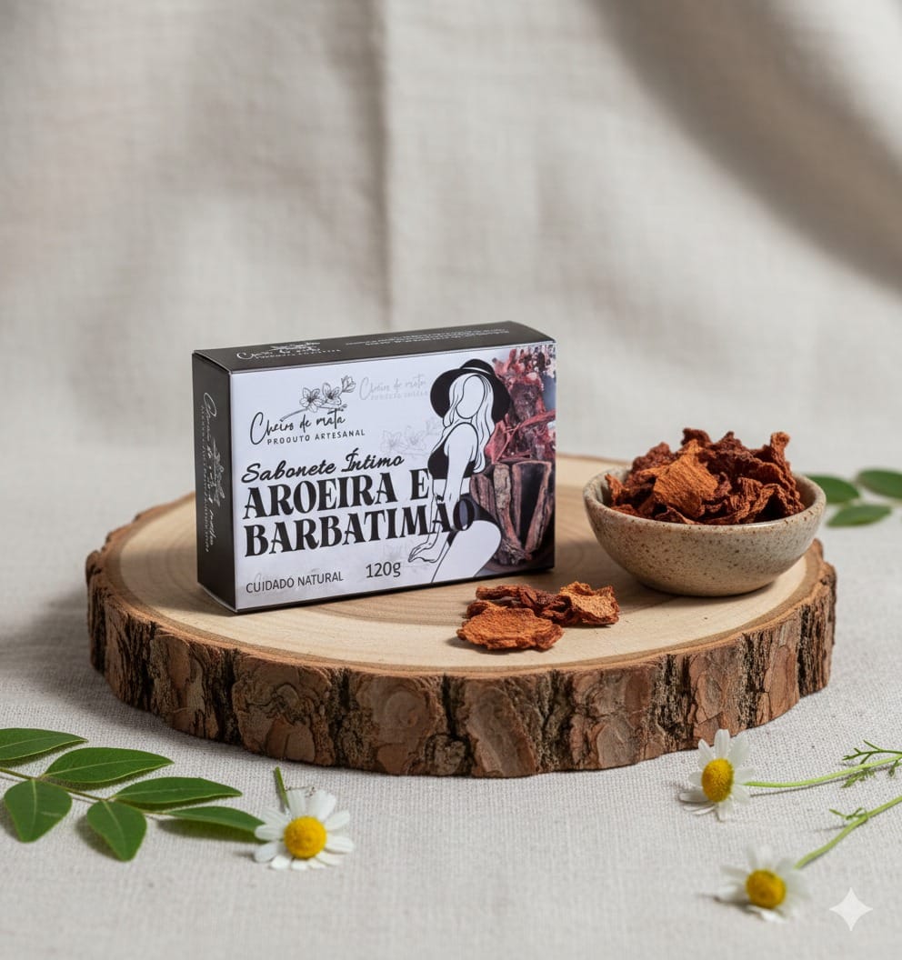 Sabonete Artesanal de Aroeira e Barbatimão