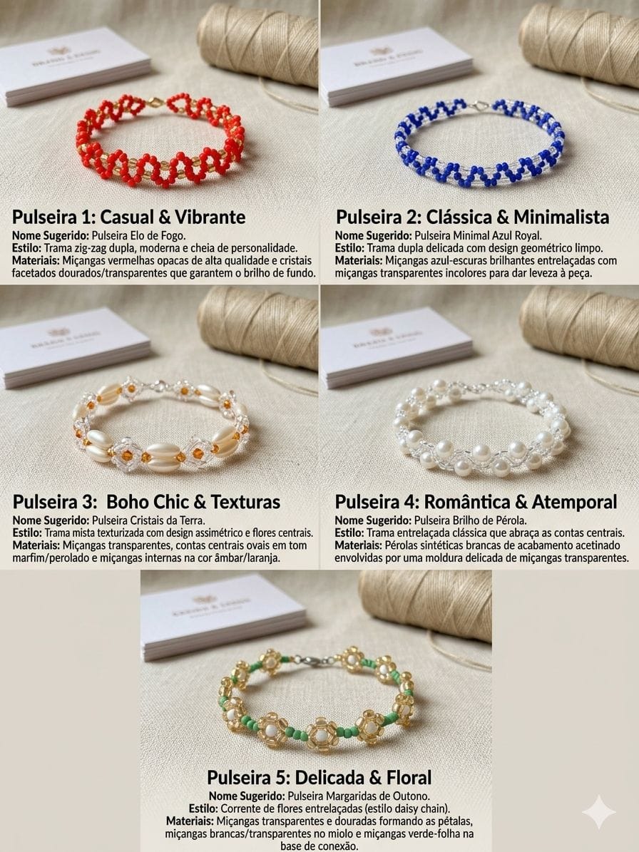 Pulseira de missangas