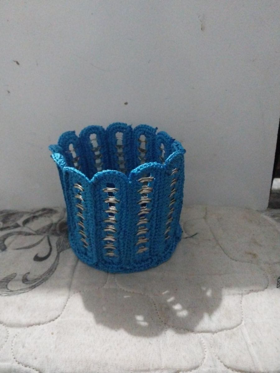 Cesta Artesanal Azul