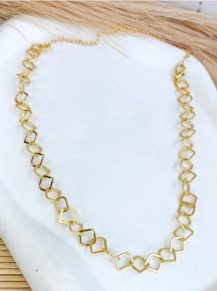 Colar corrente Folheada a Ouro 18k