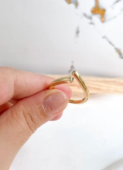 Anel Simple Folheado a Ouro 18k
