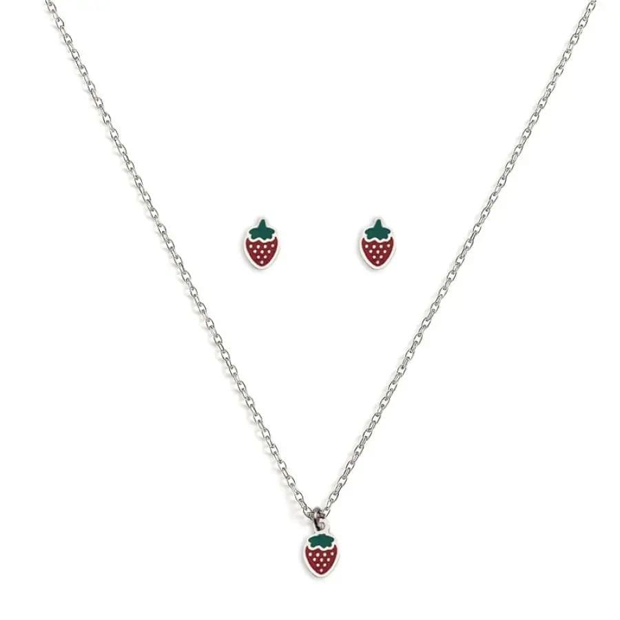 Conjunto infantil, mini Morango resinado