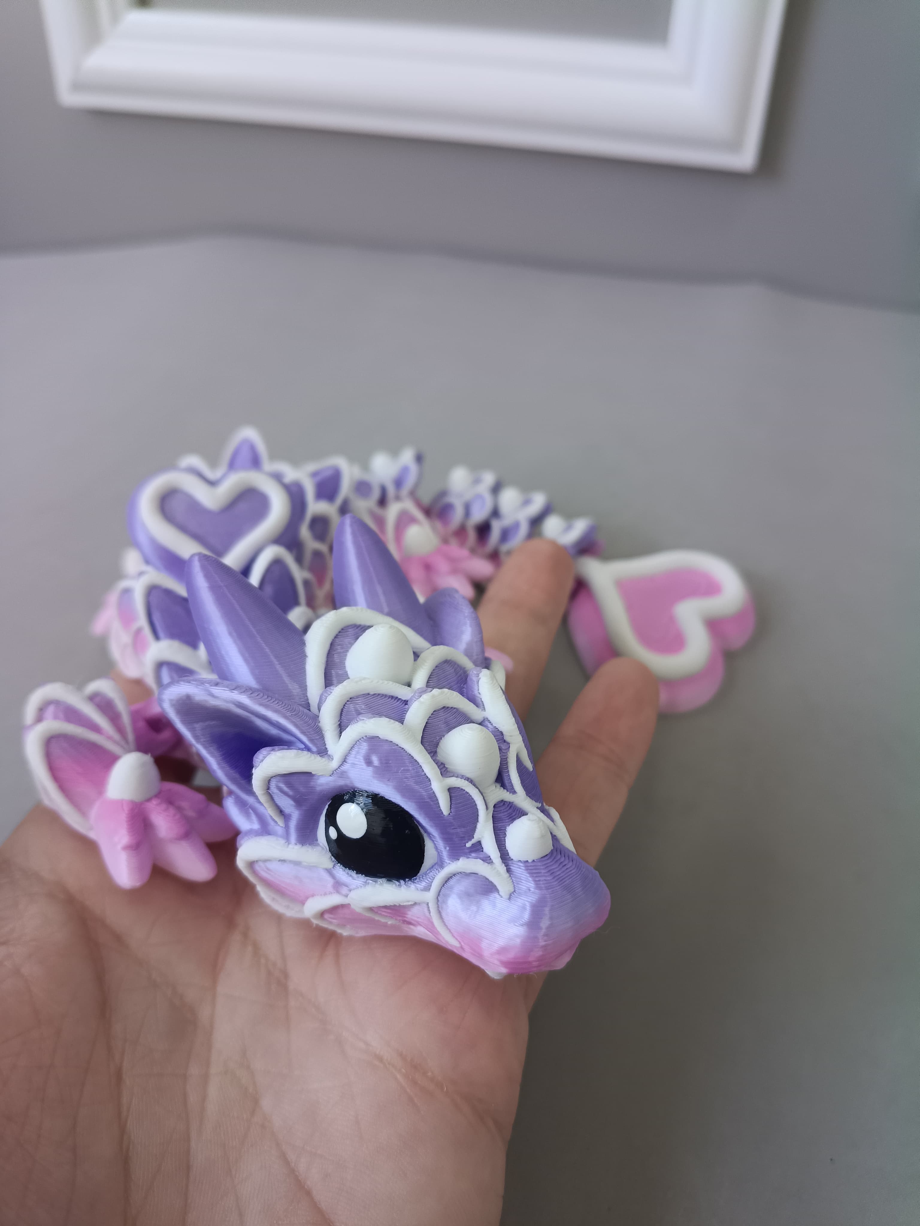 Dragão Coração Articulado 3D