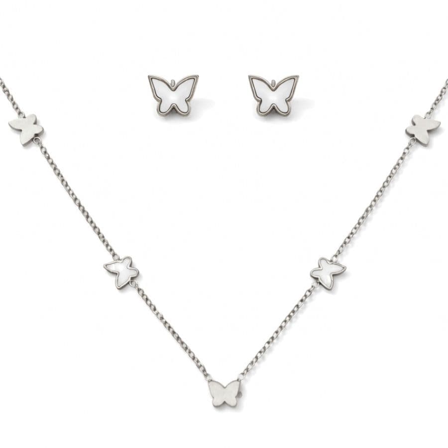 Conjunto Borboleta resinada e lisa