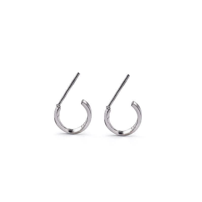 Argola de aço inox, fio torcido 1 cm