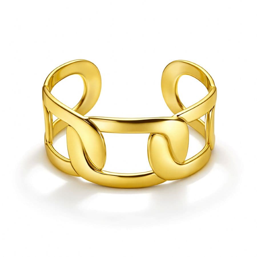 Bracelete banho dourado Max Corrente